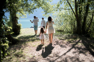 Reportage photo famille au bord du Lac d'Aiguebelette