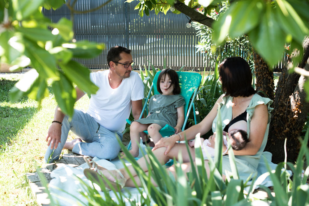 portrait de famille naturel